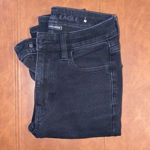 AE 360 Ne(x)t Level Super High-Waisted Black Jegging
